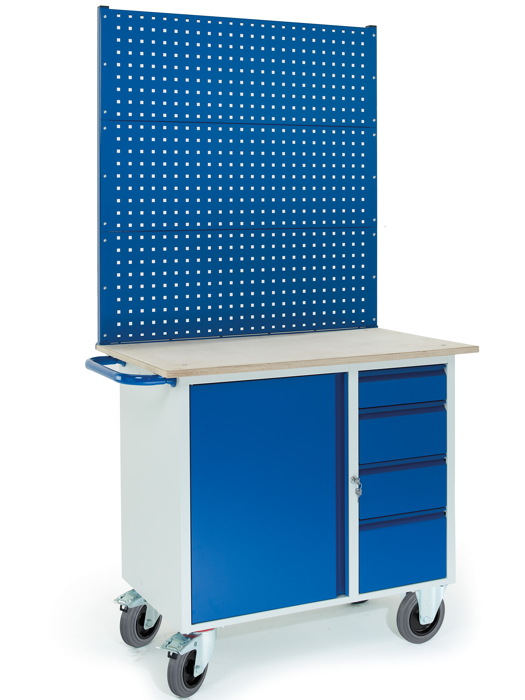 Werkstattwagen 4 Schubladen 1 Stahlschrank